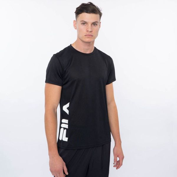 Camisetas Fila Homem Pretas - Fila Rony Sports En Portugal,MLVW-58467